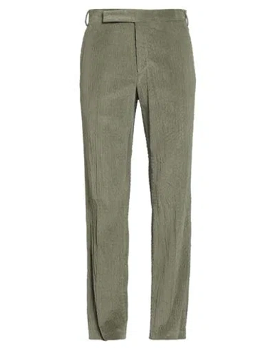 Lardini Man Pants Military Green Size 36 Cotton, Elastane