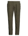 Lardini Man Pants Military Green Size 38 Cotton