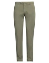 Lardini Man Pants Military Green Size 38 Cotton, Elastane