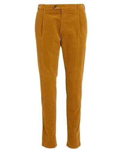 Lardini Man Pants Mandarin Size 38 Cotton, Elastane In Yellow