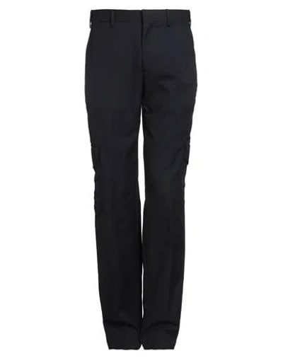 Lardini Man Pants Navy Size 38 Cotton, Wool, Polyamide, Elastane In Blue