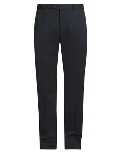 Lardini Man Pants Navy Size 42 Cotton, Linen In Black