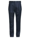 Lardini Man Pants Navy Size 42 Wool In Blue
