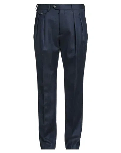 Lardini Man Pants Navy Size 42 Wool In Blue
