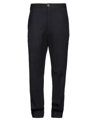 Lardini Man Pants Navy Size 42 Wool, Elastane