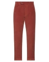 Lardini Man Pants Rust Size 38 Cotton In Red