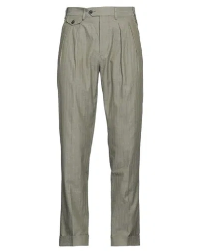 Lardini Man Pants Sage Green Size 38 Cotton, Cashmere