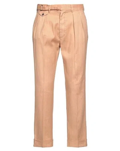 Lardini Man Pants Sand Size 34 Linen, Cotton, Elastane