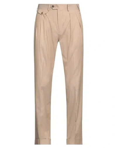 Lardini Man Pants Sand Size 40 Cotton, Cashmere In Gold