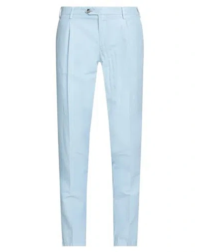Lardini Man Pants Sky Blue Size 38 Linen, Cotton