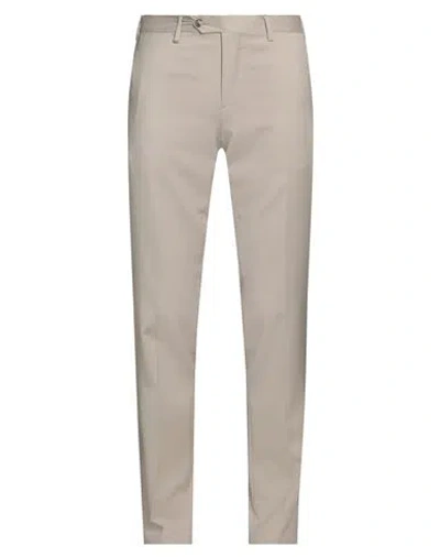 Lardini Man Pants Taupe Size 38 Wool In Grey