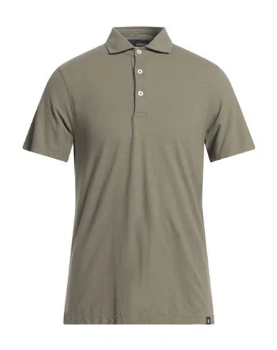 Lardini Man Polo Shirt Military Green Size 40 Cotton