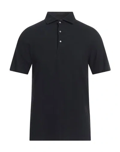 Lardini Man Polo Shirt Navy Size 44 Cotton