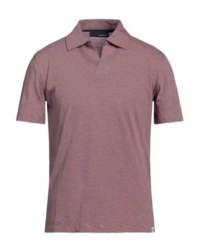 Lardini Man Polo Shirt Pink Size L Cotton