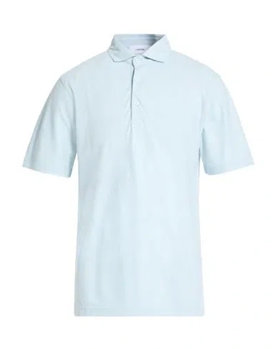 Lardini Man Polo Shirt Sky Blue Size Xl Cotton