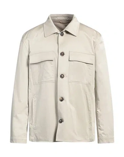 Lardini Man Shirt Beige Size M Cotton