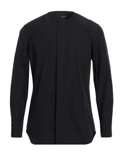 Lardini Man Shirt Black Size 15 ¾ Cotton