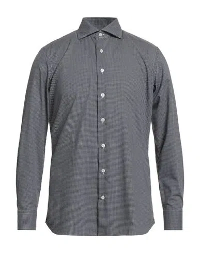 Lardini Man Shirt Black Size 16 ½ Cotton