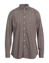 Lardini Man Shirt Black Size 16 ½ Cotton, Elastane In Black