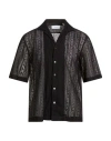 Lardini Man Shirt Black Size M Polyamide, Elastane In Black