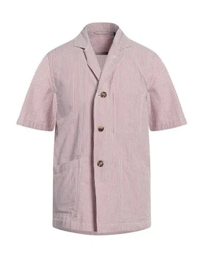Lardini Man Shirt Brick Size Xl Cotton In Red