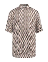 Lardini Man Shirt Brown Size Xl Viscose In Brown