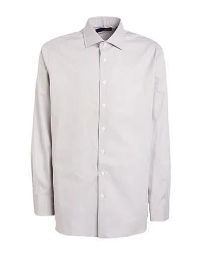 Lardini Man Shirt Dark Brown Size 15 ½ Cotton
