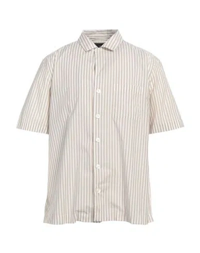 Lardini Man Shirt Khaki Size Xl Cotton In Sand