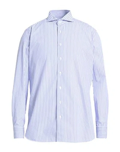 Lardini Man Shirt Light Blue Size 17 Cotton