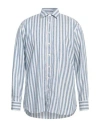Lardini Man Shirt Light Blue Size 17 Linen