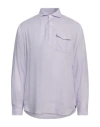 Lardini Man Shirt Lilac Size Xl Linen In Purple