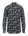 Lardini Man Shirt Midnight Blue Size 15 ¾ Viscose In Multi