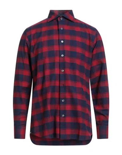 Lardini Man Shirt Midnight Blue Size 16 Cotton