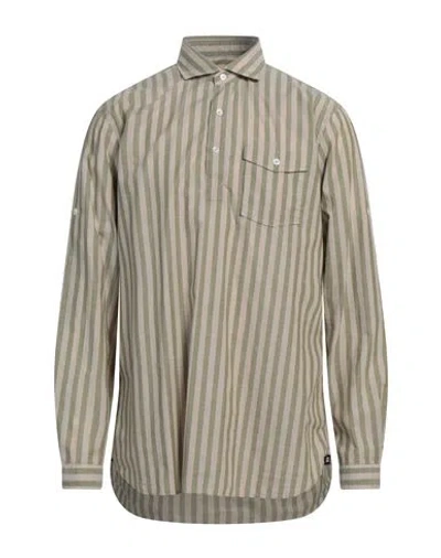 Lardini Man Shirt Military Green Size M Cotton