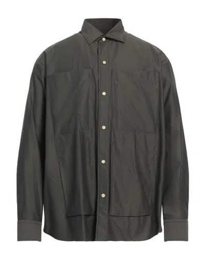 Lardini Man Shirt Military Green Size Xl Cotton