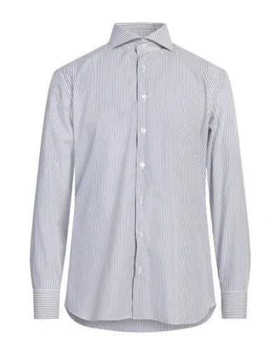 Lardini Man Shirt Navy Size 16 Cotton