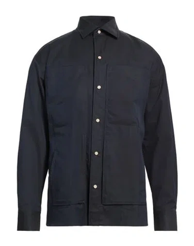 Lardini Man Shirt Navy Size Xl Cotton