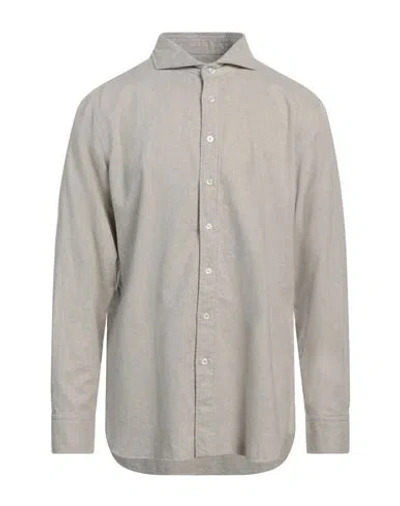 Lardini Man Shirt Sage Green Size 17 Cotton