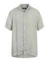 Lardini Man Shirt Sage Green Size 17 ½ Linen