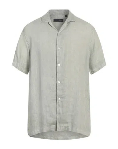 Lardini Man Shirt Sage Green Size 17 ½ Linen