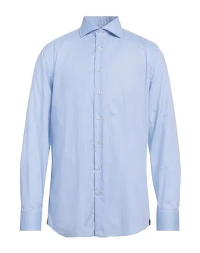 Lardini Man Shirt Sky Blue Size 17 ½ Cotton
