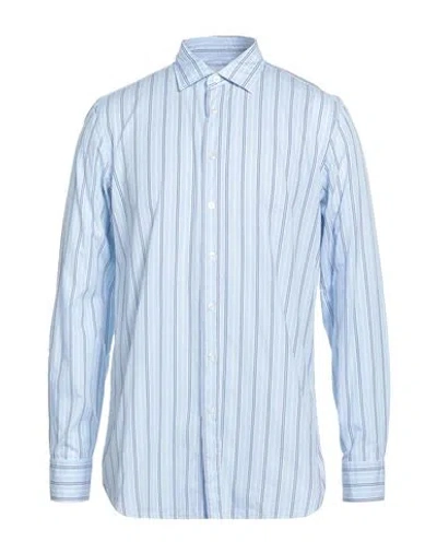 Lardini Man Shirt Sky Blue Size 17 ½ Cotton