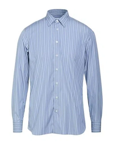 Lardini Man Shirt Sky Blue Size S Cotton