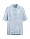 Lardini Man Shirt Sky Blue Size Xl Cotton