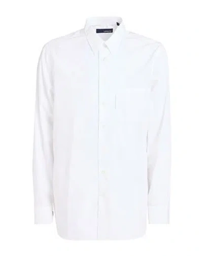 Lardini Man Shirt White Size 17 Cotton