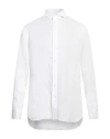 Lardini Man Shirt White Size 17 Linen