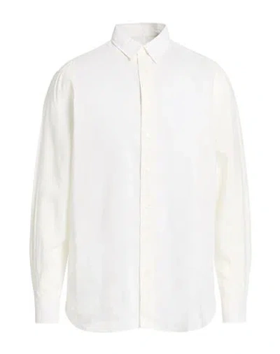 Lardini Man Shirt White Size Xl Cupro, Cotton, Linen