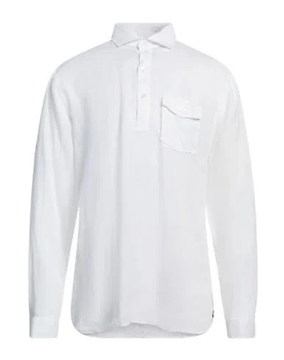Lardini Man Shirt White Size Xl Linen