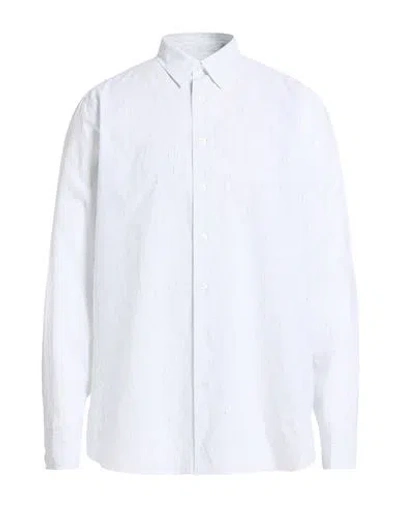 Lardini Man Shirt White Size Xl Linen, Cotton In Multi