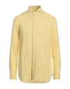 Lardini Man Shirt Yellow Size 17 ½ Linen